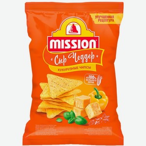 Чипсы кукурузные Mission со вкусом сыр Чеддер 150г