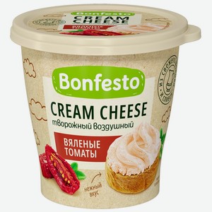Сыр Bonfesto творожный Cream Cheese воздушный Вяленые томаты 125г