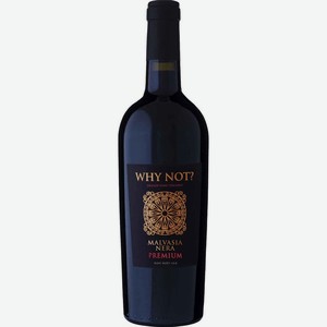 Вино Why Not? Premium Malvasia Nera красное полусухое 15% 0.75л