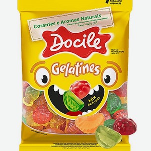 Жевательный мармелад Docile Gelatines mix fruit natural Микс фруктов 70г