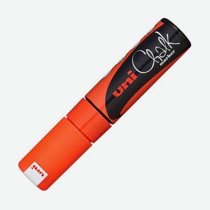Маркер меловой UNI PWE-8K помповый до 8.0 мм. флуоресцентно-оранжевый