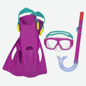 Набор для плавания Bestway 25019 Freestyle Snorkel 7+ цвет, в ассортименте, 4 предмета