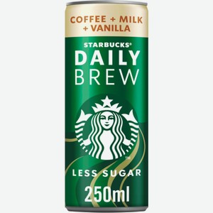 Кофейный напиток Starbucks Daily Brew Vanilla 0.25л