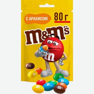 Конфеты M&M’s драже с арахисом и молочным шоколадом 80г