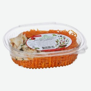 Салат Fresh Secret Кальмары с морковью по-корейски, 200г