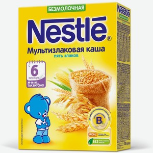 Каша детская Nestle безмолочная многозерновая, с 6 месяцев, 200 г