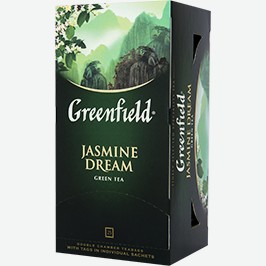 Чай Гринфилд, Жасмин Дрим, Зелёный, 25 Пак.