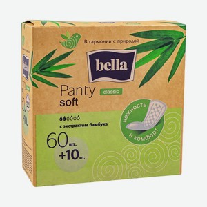 Ежедневные прокладки  Panty Soft , Bella, 60+10 шт., в ассортименте