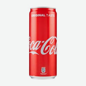 Сильногазированный напиток, Coca-Cola, 0,33 л