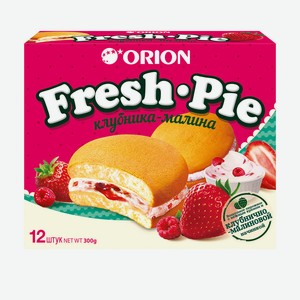 Бисквитное пирожное  Fresh Pie , ORION, 12 шт., 300 г