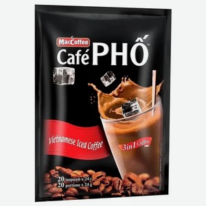 Напиток кофейный растворимый Вьетнамский MACCOFFEE 3 в 1  Кафе ФО  Cafe PHO