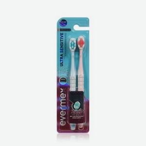 Зубная щетка Evermex Ultra Sensitive мягкая 2шт