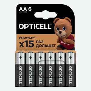 Батарейки Opticell Basic AA, 6шт Китай