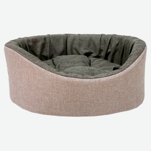 Лежак для домашних животных HOMEPET розово-коричневый Жаккард Melange №1, 43х38х15 см
