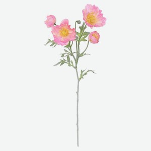 Цветок искусственный Мак, 62 см