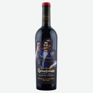 Вино красное п/сл Саперави Алазанская Долина генацвале Бесини с/б, 0,75 л