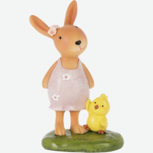 Фигурка 10*11см пасхальная Купман кролик с другом на траве Купман Интернэшнл , 1 шт
