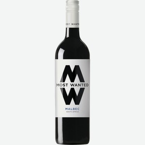 Вино красное сухое стиль №3 Мальбек Западный Кейп Мост Уонтед Трайзн Сигнэче Вайнз с/б, 0,75 л