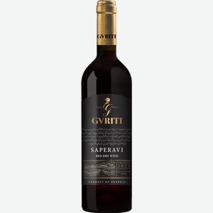 Вино Саперави красное сухое 11-13% 0,75л Гврити /Грузия/