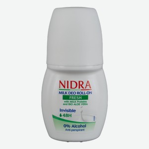 Дезодорант Nidra роликовый с молочными протеинами и алоэ, 50мл Италия