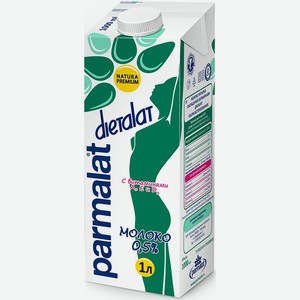 Молоко Parmalat Dietalat ультрапастеризованное 0.5%, 1 л, тетрапак