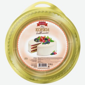 Коржи для торта Русский Бисквит бисквитные светлые 400г