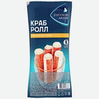 Крабовые палочки   Русское море   Краб-ролл с творожным сыром, 180 г