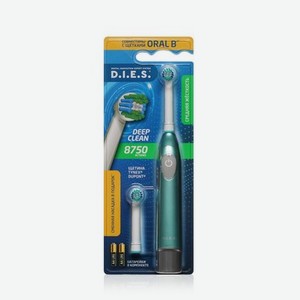 Электрическая зубная щетка D.I.E.S. Deep Clean зеленая средней жесткости
