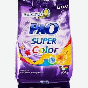 Стиральный порошок антибактериальный Lion Pao Super Color, 900 г