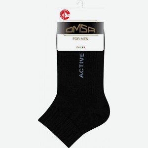Носки мужские Omsa for Men короткие Active 111 цвет: чёрный, 45-47 р-р