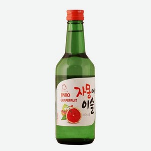 Слабоалкогольные напитки Соджу Джинро со вкусом и ароматом грейпфрута 0.36л