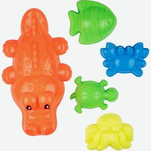 Игровой набор пляжный Devik формочки Морские животные, 5 предметов