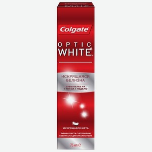 Зубная паста Colgate Optic White Искрящаяся белизна, 75 мл