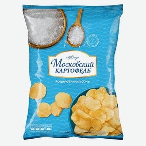 Чипсы 120 г Московский Картофель с йодированной солью м/уп
