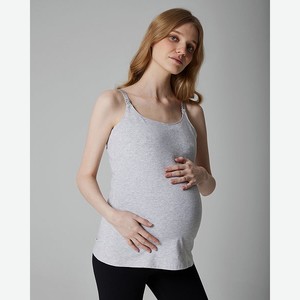 Майка для беременных и кормящих:серый:m