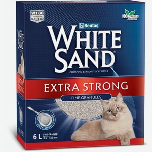 White Sand комкующийся наполнитель  Экстра , без запаха, коробка (8,5 кг)