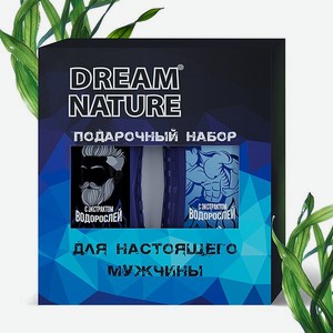 Косметический подарочный набор Dream Nature For man с экстрактом водорослей 2*250
