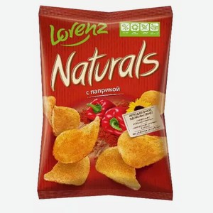 Картофельные чипсы NATURALS С ПАПРИКОЙ 100Г