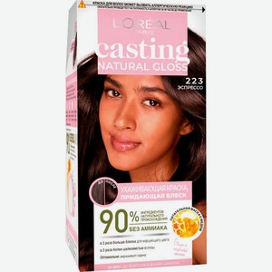 Краска-уход для волос L’Oréal Paris Casting Natural Gloss без аммиака оттенок 223 Эспрессо