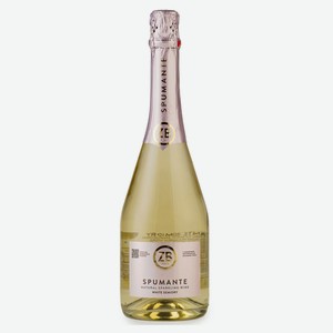 Игристое вино ZB WINE Spumante белое полусухое Россия, 0,75 л