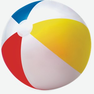 Мяч 51см пляжный от 3 лет Интекс цветные дольки Интекс к/у, 1 шт