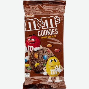 Печенье M&Ms двойной шоколад Марс м/у, 180 г