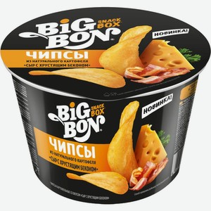 Чипсы Big Bon Snack Box картофельные со вкусом Сыр с хрустящим беконом 70г