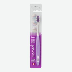 Зубная щетка BioMed Pearl с японским жемчугом,ультратонкая,эластичная щетина