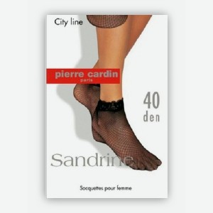 Носки сетка  Pierre Cardin , сандрин, черные, телесные, 1 пар
