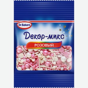 Декор-микс Dr.Bakers розовый, 10г Россия