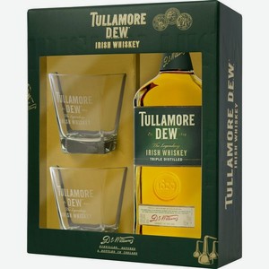 Виски Tullamore DEW 40% 700мл с 2 стаканами