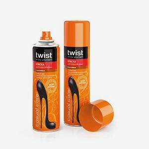 TWIST Краска-аэрозоль для гладкой кожи Коричневая 250 мл