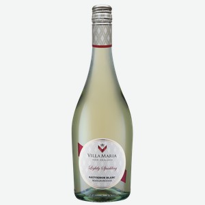 Вино игристое Villa Maria Lightly Sparkling Sauvignon Blanc белое брют, 0.75л Новая Зеландия