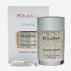 Крем для лица и век PULANNA Омолаживающий питательный с женьшенем гиалуроновой кислотой витамином Е -Ginseng Cream 30г